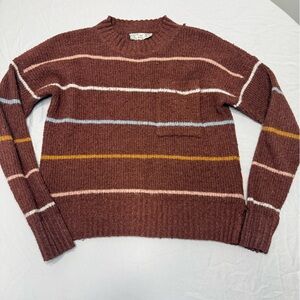 PINK REPUBLIC | Striped Brown Sweater